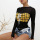 Bandage Tie Up Long Sleeve Slim Body Suits